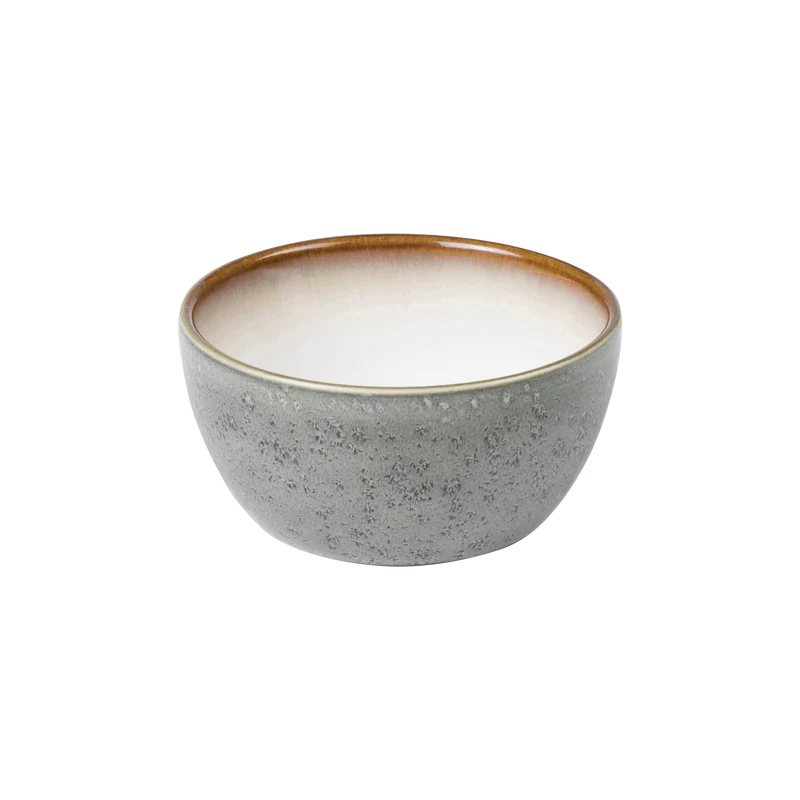 Bitz Living Stoneware Bowl 10cm Grey/ Cream